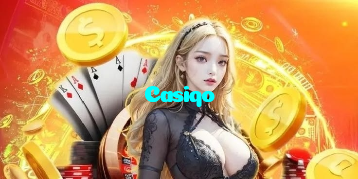 Casiqo casino presented on mobile device in Pakistan with slots and live games